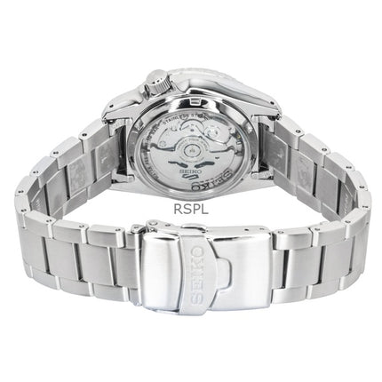 Reloj Seiko 5 Sports SKX Street Stonewash de acero inoxidable con esfera negra, automático SRPL79K1, resistente al agua hasta 100 m para hombre