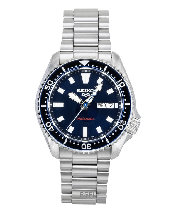 Reloj Seiko 5 Sports SKX Redux de acero inoxidable con esfera azul, automático SRPL83K1, resistente al agua hasta 100 m, para hombre