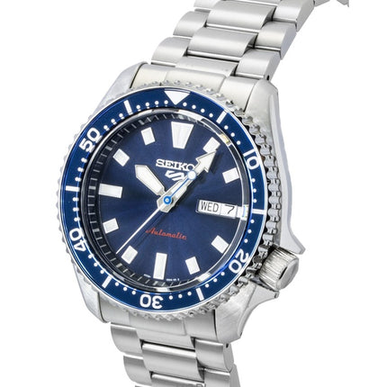 Reloj Seiko 5 Sports SKX Redux de acero inoxidable con esfera azul, automático SRPL83K1, resistente al agua hasta 100 m, para hombre