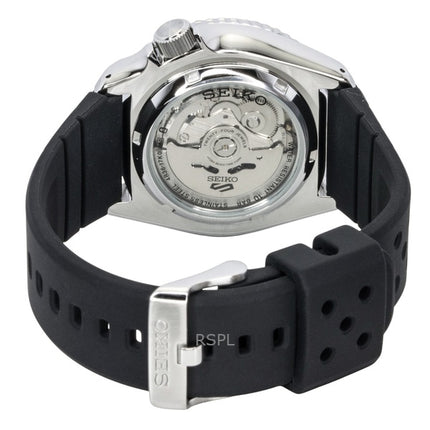Reloj Seiko 5 Sports SKX Redux SRPL89K1 para hombre, con correa de silicona, esfera naranja y movimiento automático de 100 m.