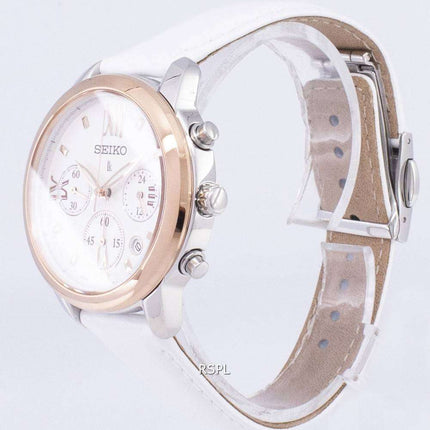 Reloj Seiko Lukia Cronógrafo de Cuarzo SRWZ84 SRWZ84P1 SRWZ84P para Mujer Reacondicionado