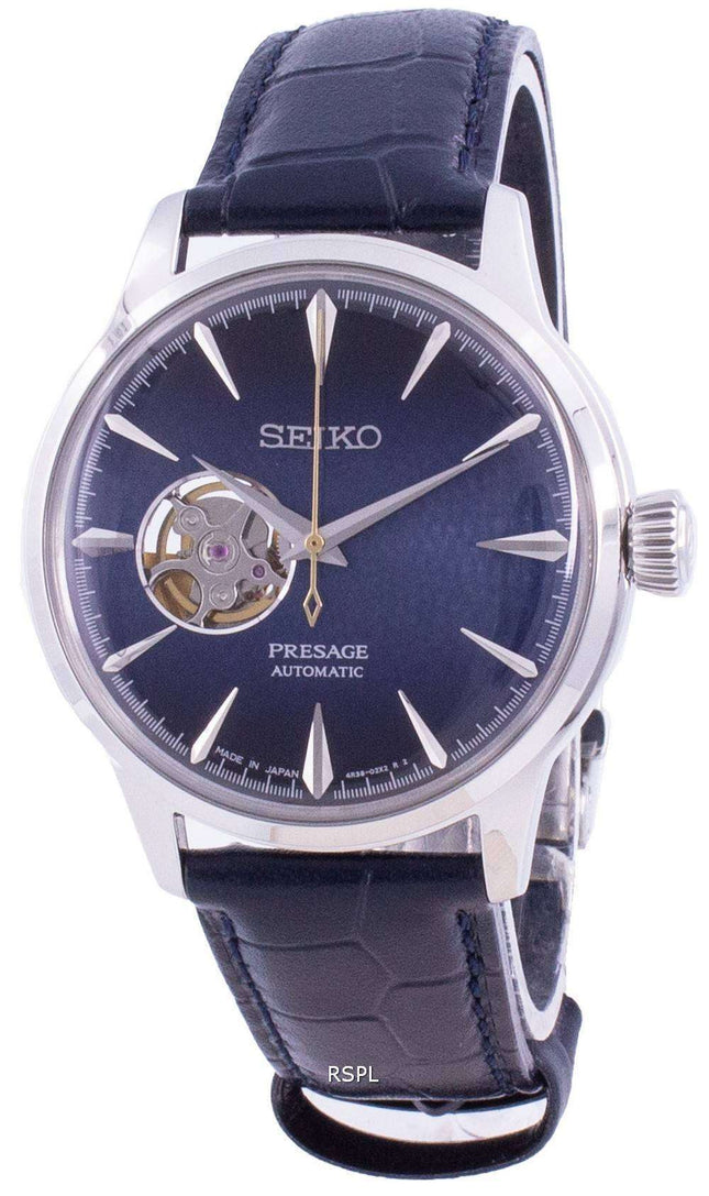 Seiko Presage Automatic Cocktail Time Blue Moon SSA405 SSA405J1 SSA405J Open Heart Japan Made Reloj para hombre