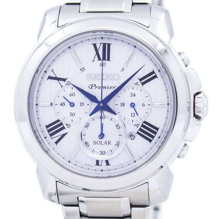 Reloj Seiko Premier Solar Cronógrafo SSC595 SSC595P1 SSC595P de los hombres