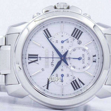 Reloj Seiko Premier Solar Cronógrafo SSC595 SSC595P1 SSC595P de los hombres