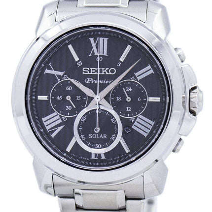 Reloj Seiko cronógrafo Premier Solar SSC597 SSC597P1 SSC597P de los hombres