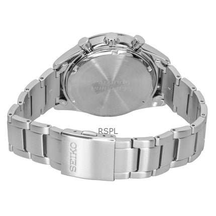 Reloj Seiko Cronógrafo Solar de Acero Inoxidable con Esfera Azul SSC801P1 100M para Hombre