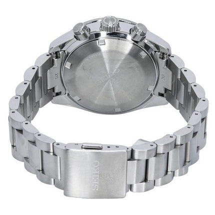 Reloj Seiko Prospex Speedtimer Go Large Cronógrafo Esfera plateada Solar SSC911P1 100M Reloj para hombre