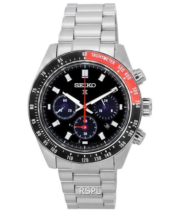 Seiko Prospex Speedtimer Go Large Solar Cronógrafo Esfera negra SSC915 SSC915P1 SSC915P 100M Reloj para hombre