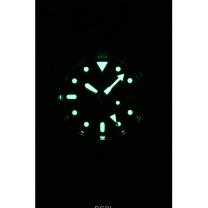 Reloj Seiko 5 Sports SKX GMT automático con correa de cuero y esfera marrón SSK036K1 100M para hombre