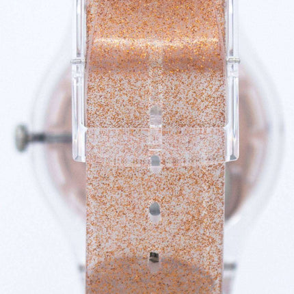 Reloj Unisex Swatch originales cuarzo rosa Glistar SUOK703