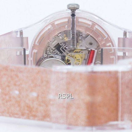 Reloj Unisex Swatch originales cuarzo rosa Glistar SUOK703