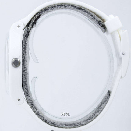 Reloj Unisex Swatch originales rebelde blanco cuarzo SUOW701