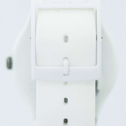 Reloj Unisex Swatch originales rebelde blanco cuarzo SUOW701