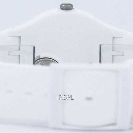 Reloj Unisex Swatch originales rebelde blanco cuarzo SUOW701