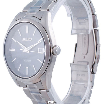 Seiko Discover More Titanium Quartz SUR373 SUR373P1 SUR373P 100M Reloj para hombre