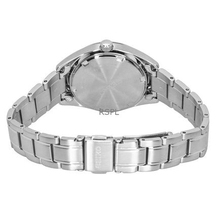 Reloj Seiko Conceptual para mujer, modelo SUR529P1, de acero inoxidable, esfera rosa, cuarzo, resistente al agua hasta 100 metros.