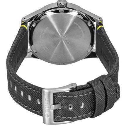 Reloj Seiko Conceptual para hombre, correa de nailon, esfera gris, cuarzo, SUR543P1, 100 m.