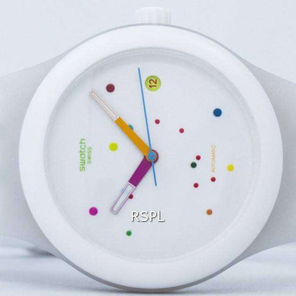 Reloj Unisex Swatch originales blanco Sistem automático SUTW400