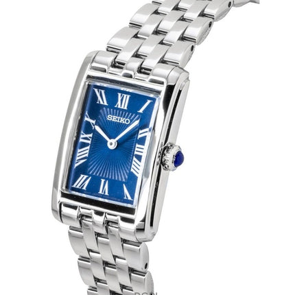 Reloj Seiko Conceptual SWR085P1 para mujer, de acero inoxidable, esfera azul y movimiento de cuarzo.
