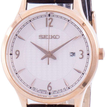 Seiko Neo Classic Calf Leather Quartz SXDG98 SXDG98P1 SXDG98P 100M Reloj para mujer