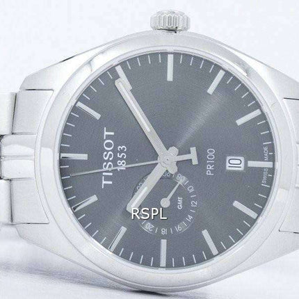 Tissot T-Classic PR 100 Dual Time cuarzo T101.452.11.061.00 T1014521106100 Watch de Men