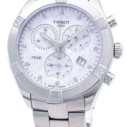 Tissot T-Classic PR 100 Sport Chic T101.917.11.116.00 T1019171111600 Reloj cronógrafo para mujer