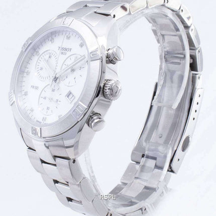 Tissot T-Classic PR 100 Sport Chic T101.917.11.116.00 T1019171111600 Reloj cronógrafo para mujer