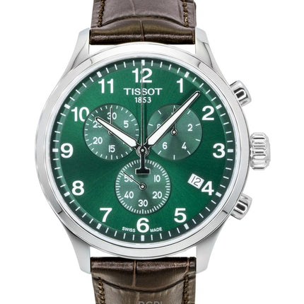 Tissot Chrono XL Classic Cronógrafo Acero Inoxidable Esfera Verde Cuarzo T116.617.16.092.00 100M Reloj para Hombre