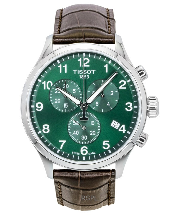 Tissot Chrono XL Classic Cronógrafo Acero Inoxidable Esfera Verde Cuarzo T116.617.16.092.00 100M Reloj para Hombre