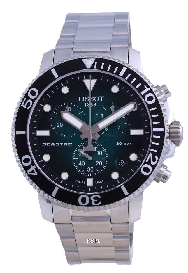 Tissot T-Sport Seaster 1000 Chronograph Diver',s Quartz T120.417.11.091.01 T1204171109101 300M Reloj para hombre