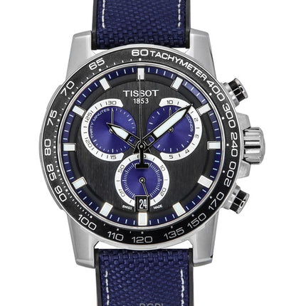 Reloj Tissot Supersport Cronógrafo de Cuarzo con Correa Textil y Esfera Negra T125.617.17.051.03 100M para Hombre