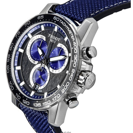 Reloj Tissot Supersport Cronógrafo de Cuarzo con Correa Textil y Esfera Negra T125.617.17.051.03 100M para Hombre