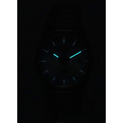 Reloj unisex Tissot T-Classic PRX de acero inoxidable con esfera azul claro y cuarzo T137.210.11.351.00 100M