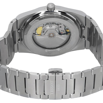 Reloj Tissot PRX Powermatic 80 Gradient de acero inoxidable con esfera camaleón negra, automático, T137.407.11.051.01, 100 m, para hombre