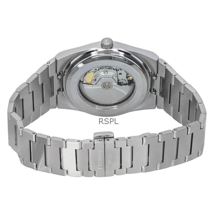 Reloj Tissot PRX Powermatic 80 Gradient de acero inoxidable con esfera azul hielo y camaleón, automático, T137.407.11.351.01, 100 m, para hombre.