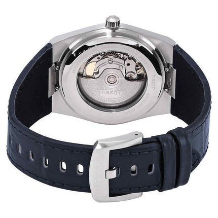 Reloj Tissot PRX Powermatic 80 con correa de cuero y esfera azul automático T137.407.16.041.00 100M para hombre