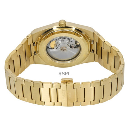 Reloj Tissot PRX Powermatic 80 automático de acero inoxidable dorado con esfera color champán T137.407.33.021.00 100M para hombre