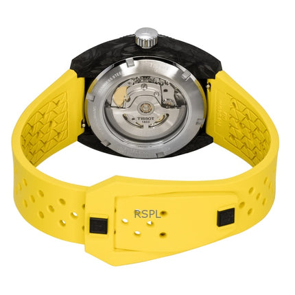 Reloj Tissot Sideral S para hombre, automático, correa sintética, esfera negra, T145.407.97.057.00, 300 m