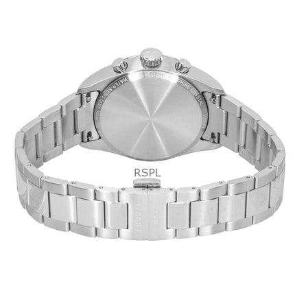 Tissot PR 100 Cronógrafo de acero inoxidable con esfera azul hielo, cuarzo T150.417.11.351.00 100M Reloj para hombre