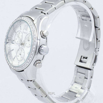 Reloj Timex Miami Cronógrafo cuarzo diamante acento TW2P66800 de las mujeres