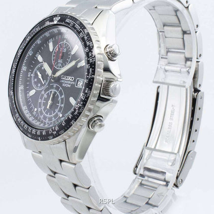 Reacondicionado Seiko Chronograph SND253 SND253P1 SND253P Flightmaster Pilot Quartz Men Watch