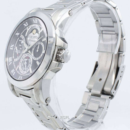 Reloj Seiko Premier SRX013 SRX013P1 SRX013P Kinetic Direct Drive Moon Phase para hombre restaurado