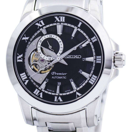 Reacondicionado Seiko Premier Automatic 24 Jewels Open Heart SSA215 SSA215J1 SSA215J 100M Reloj para hombre