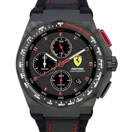 Refurbished Scuderia Ferrari Aspire Chronograph Black Dial Quartz 0830792 Men's Watch