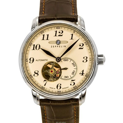 Refurbished Zeppelin LZ127 Graf Cream Dial Germany Made Automatic 76665 Mens Watch