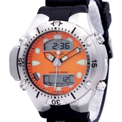 Reloj Citizen Promaster Aqualand para hombre, esfera naranja, correa de caucho, 200 m, JP1060-01Y, reacondicionado