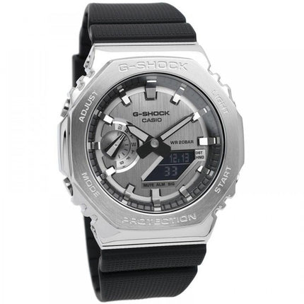 Reloj Casio G-Shock analógico digital con correa de resina y esfera gris, cuarzo GM-2100-1A, 200 m, para hombre, reacondicionado