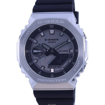 Reloj Casio G-Shock analógico digital con correa de resina y esfera gris, cuarzo GM-2100-1A, 200 m, para hombre, reacondicionado