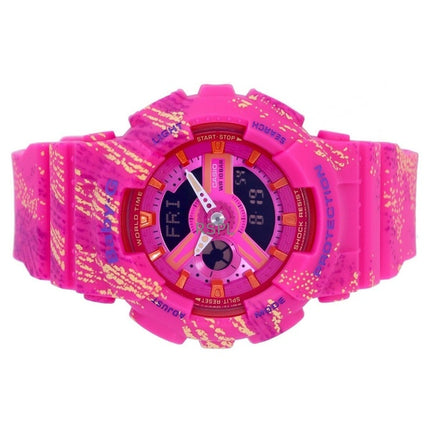 Reloj analógico digital Casio Baby-G con correa de resina y esfera multicolor, cuarzo BA-110TX-4A, 100 m, para mujer, reacondicionado