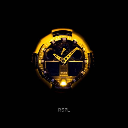 Reloj Casio G-Shock analógico digital de cuarzo GA-100A-9ADR 200M para hombre, correa de resina, esfera negra, reacondicionado